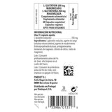 Solgar glutatión reducido 250 mg, etiqueta visible, rutina de bienestar cotidiana.