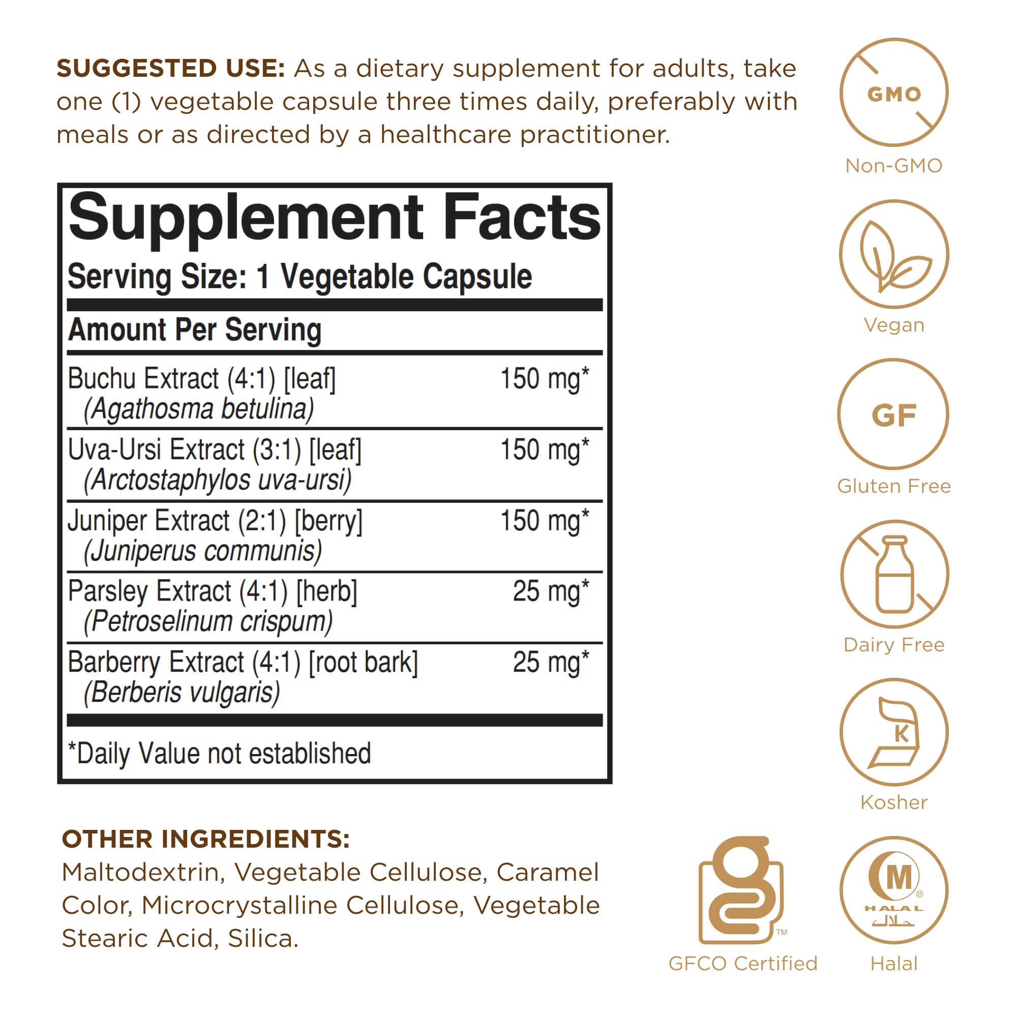 Solgar Herbal Water Pill: cápsulas fáciles de tragar para comodidad diaria.