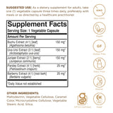 Solgar Herbal Water Pill: cápsulas fáciles de tragar para comodidad diaria.