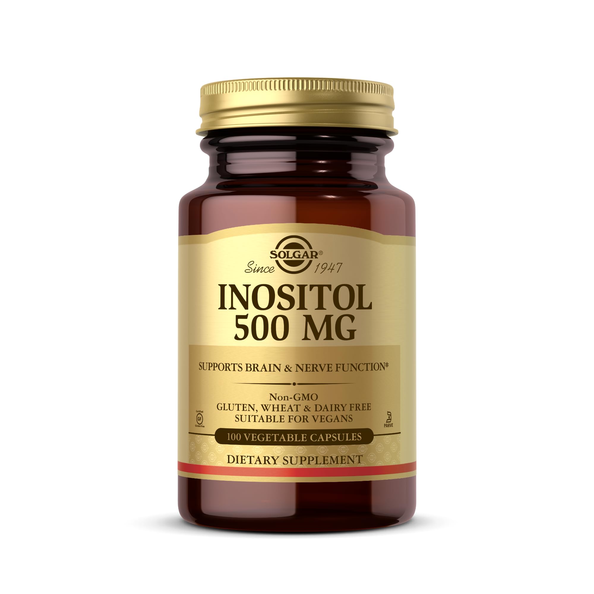 Solgar Inositol cápsulas vegetales en envase para apoyo celular diario