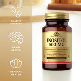 Solgar Inositol caja muestra empaque práctico y compacto
