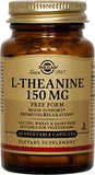 Solgar L-Theanine, botella de cápsulas con cierre hermético para conservar frescura