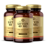 Solgar Lutein 40 mg – botella de cápsulas blandas para salud ocular