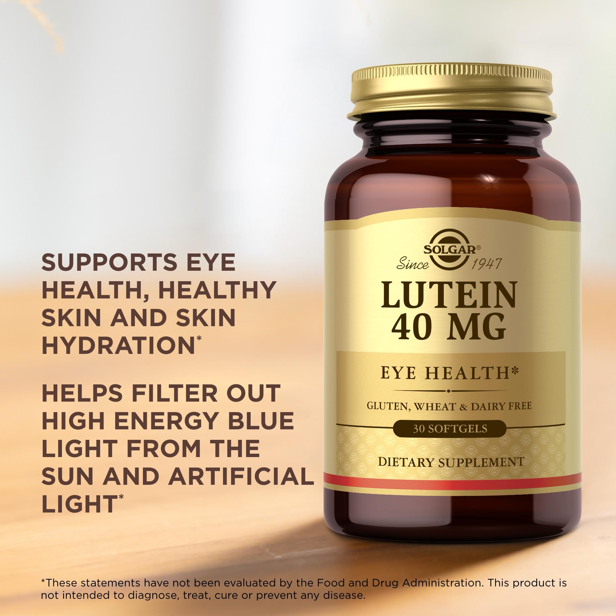 Solgar Lutein 40 mg – empaque de alta calidad