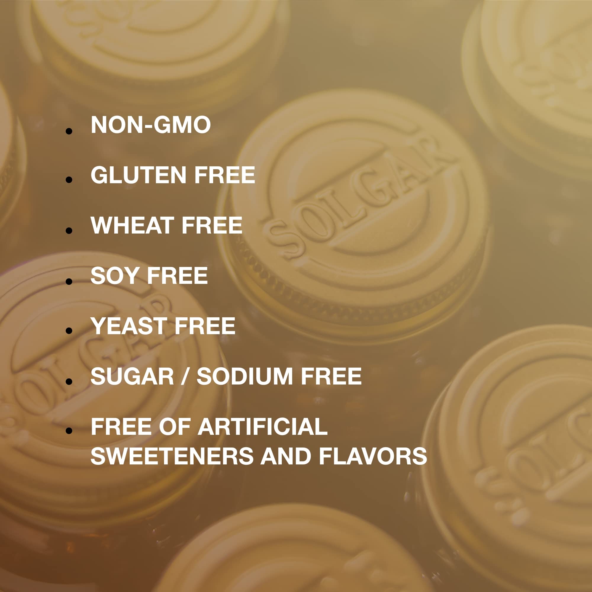 Solgar Magnesio Citrato, sello vegano y kosher visible en envase.