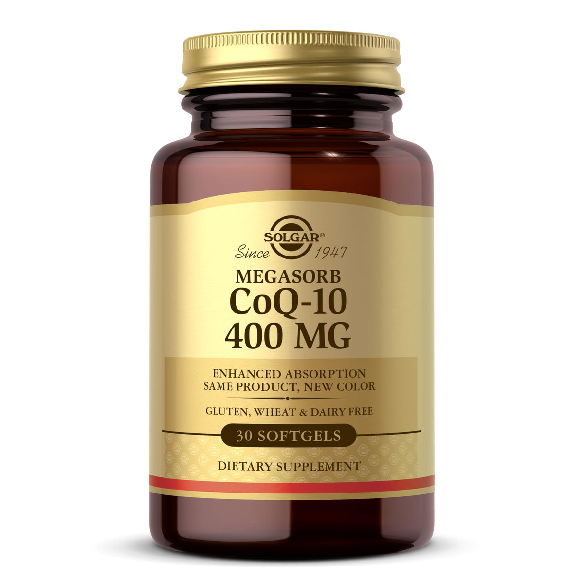 Solgar Megasorb CoQ-10 400 mg, cápsulas suaves para apoyo cardíaco potencial.