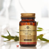 Solgar Methylcobalamina 1000 mcg, caja con 30 unidades de consumo diario.