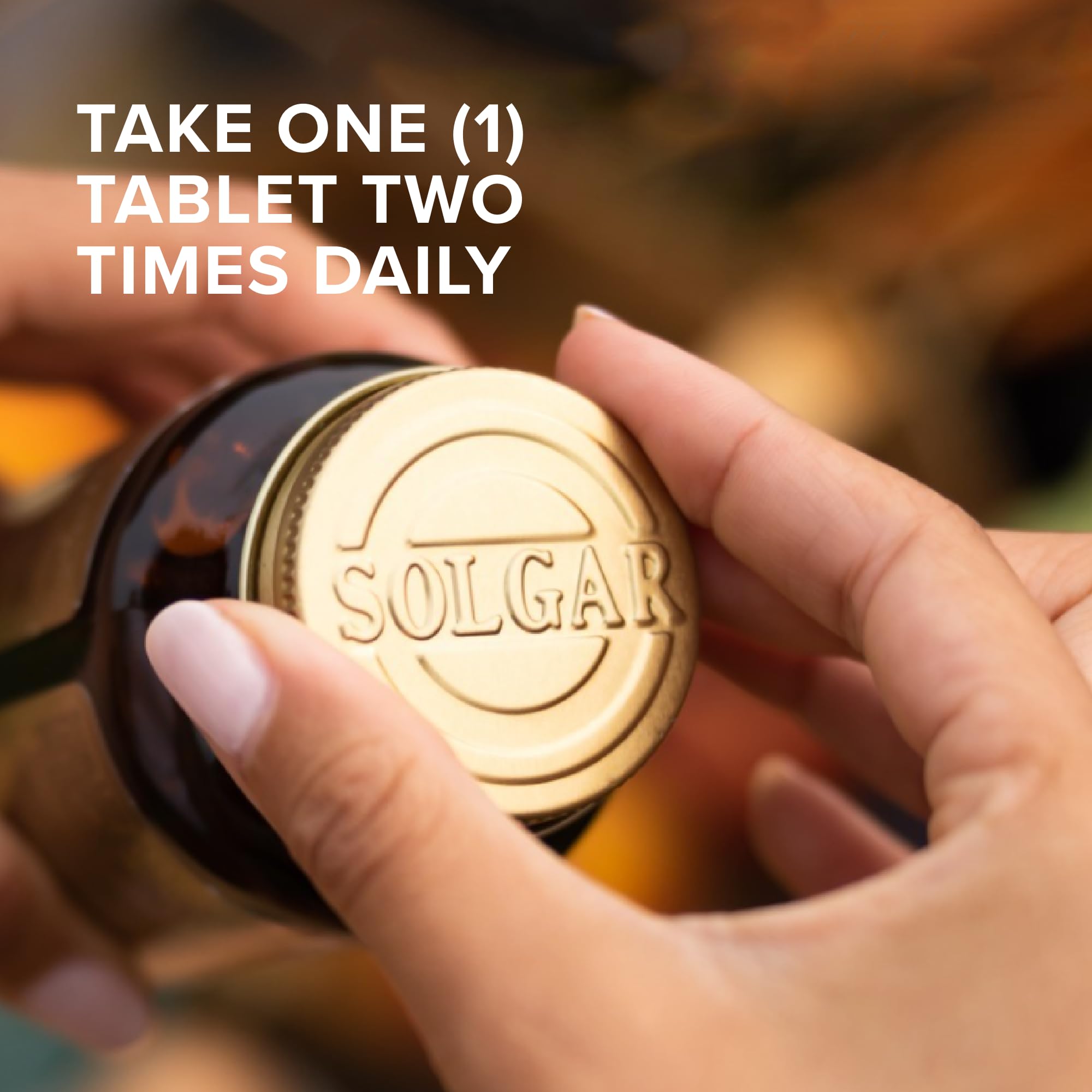 Solgar MSM 1000 mg, etiqueta con certificaciones sin gluten y apto vegano.