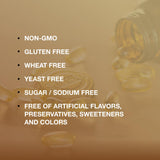 Solgar paquete sin gluten y sin lactosa para dietas específicas.