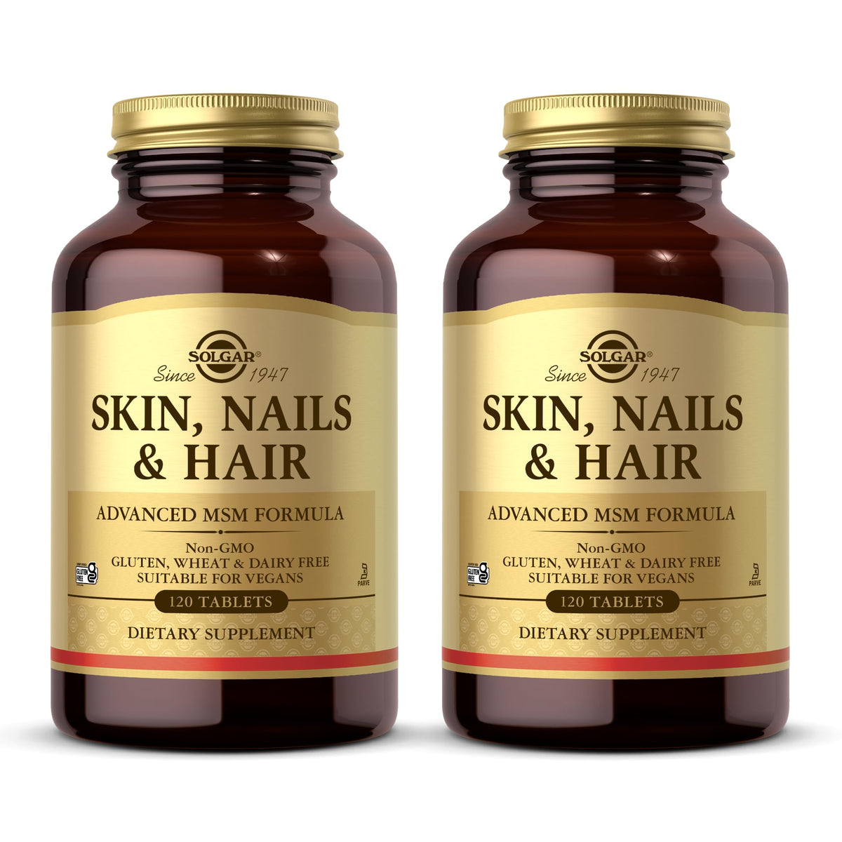 Solgar Piel Uñas Cabello: tabletas en pack 2 para uso diario de zinc y vitamina C
