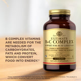 Solgar Ultimate B+C Formula: apto para vegetarianos como complemento diario.