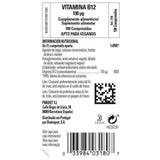 Solgar Vitamina B12 100 µg, etiqueta clara que resalta pureza y calidad para el día a día.