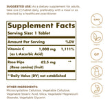 Solgar Vitamina C 1000 mg cápsulas en blister destacadas.