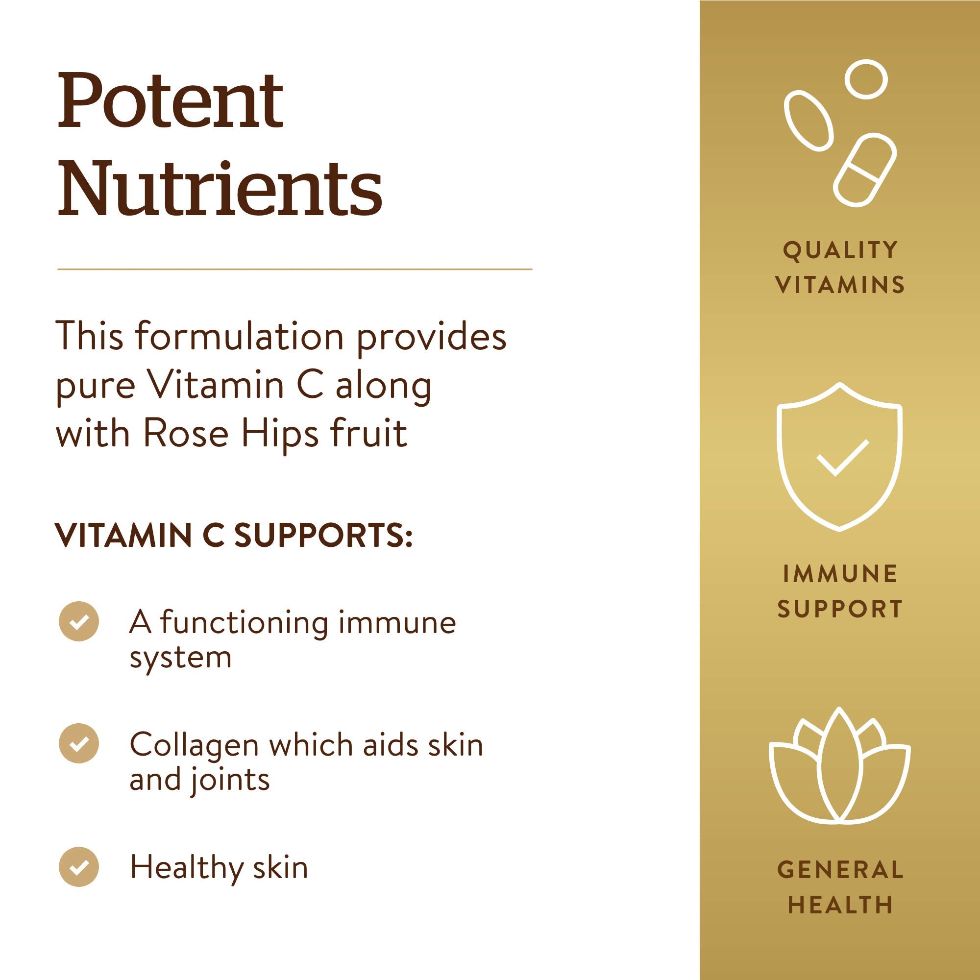 Cuidado de piel y articulaciones con vitamina C de Solgar