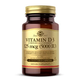 Solgar Vitamina D3, cápsulas vegetales, apoyo a la absorción de calcio para huesos sanos