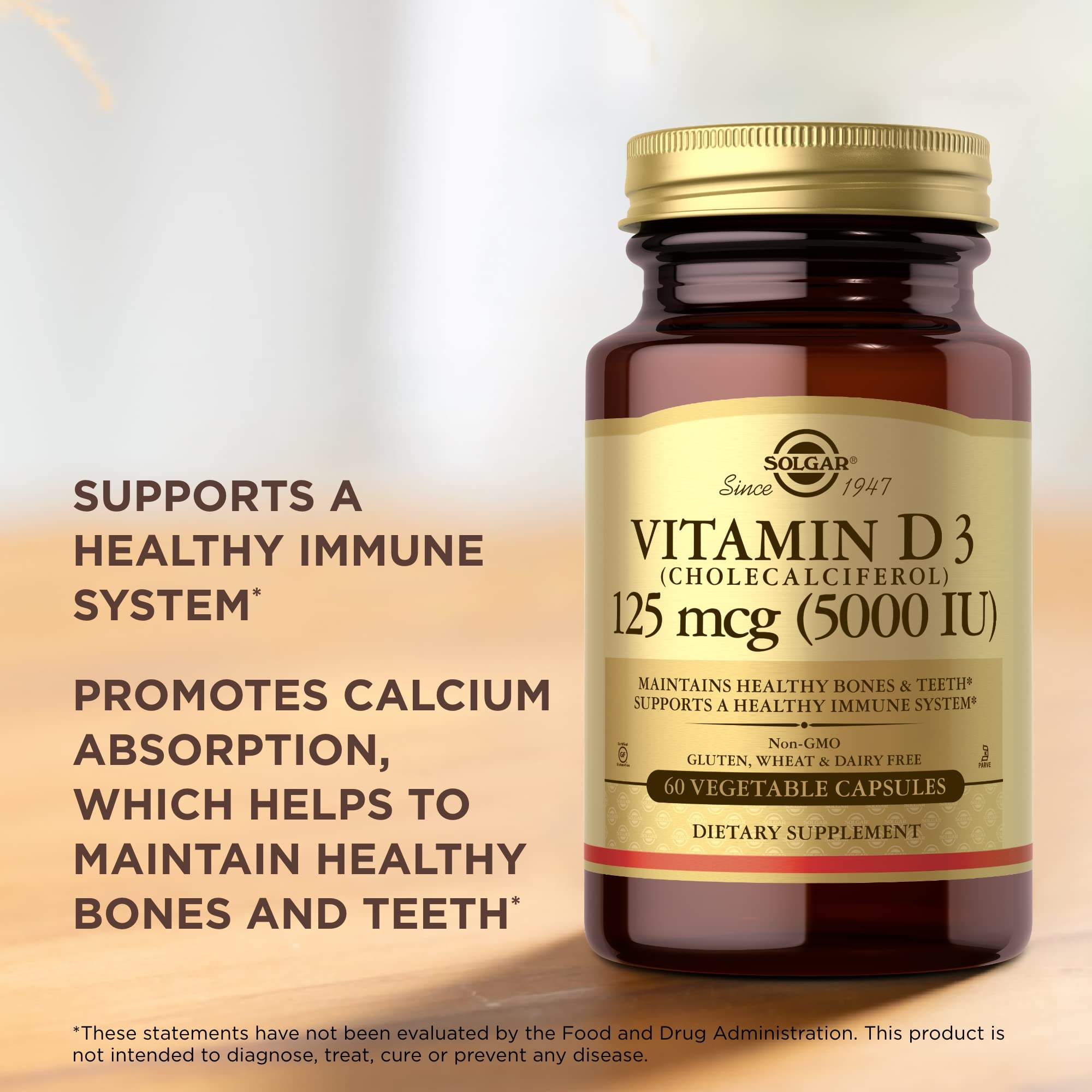 Solgar Vitamina D3, dosis diaria en formato vegetariano