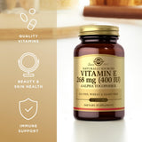 Solgar Vitamina E 268 mg, envase original para uso diario