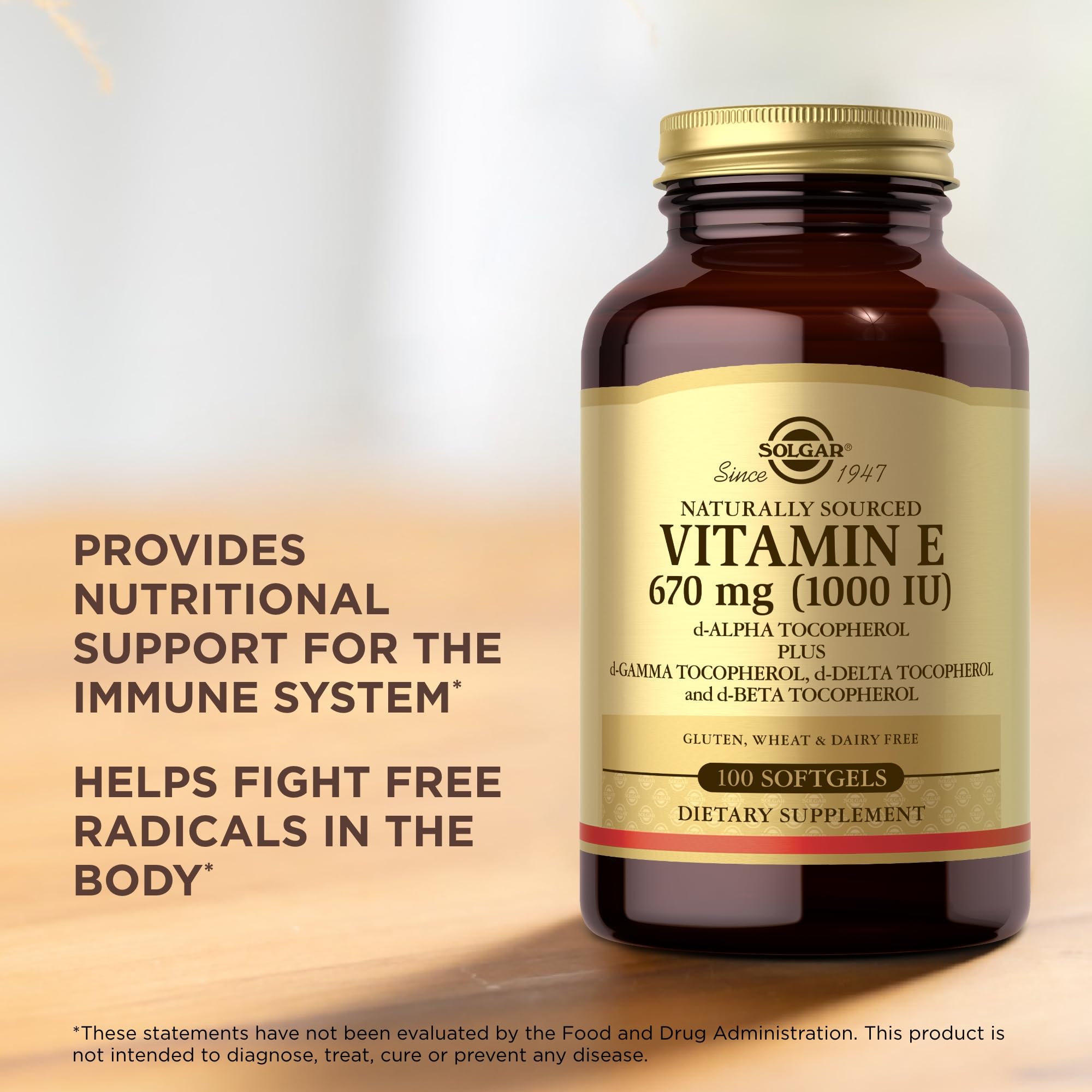 Solgar Vitamina E: pack de dos frascos para suministro extendido.