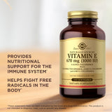 Solgar Vitamina E: pack de dos frascos para suministro extendido.