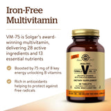 Solgar VM-75, vitaminas y antioxidantes para apoyar la rutina diaria.