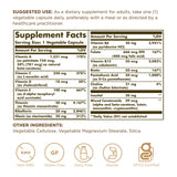 Solgar Vitaminas Solas, etiqueta visible: opción vegetariana sin aditivos artificiales.