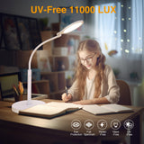 SOLLA lampara terapia altura ajustable para adaptar iluminación.
