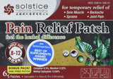 Parche SOLSTICE para alivio externo del dolor y uso cómodo.
