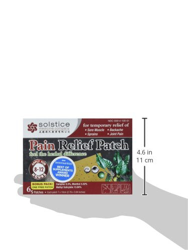 Parche SOLSTICE para uso diario y alivio localizado.