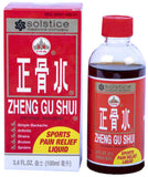 Solstice Zheng Gu Shui loción de aplicación para aliviar molestias musculares menores.