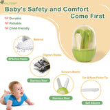 Cortaúñas bebé Soltdsp cactus verde, ideal para uñas pequeñas.