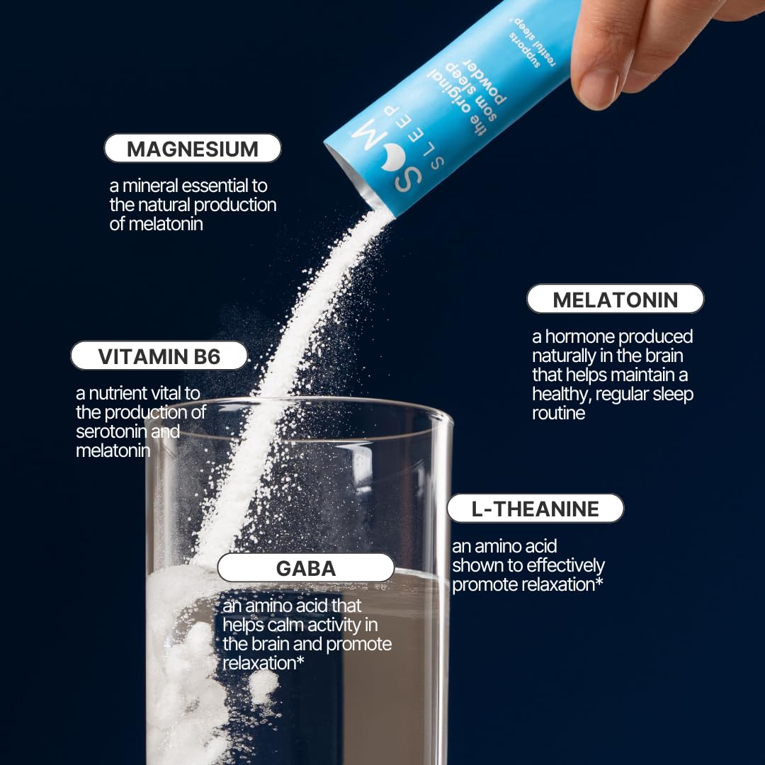 Ingredientes clave de Som Sleep: magnesio y B6 para un ciclo suave
