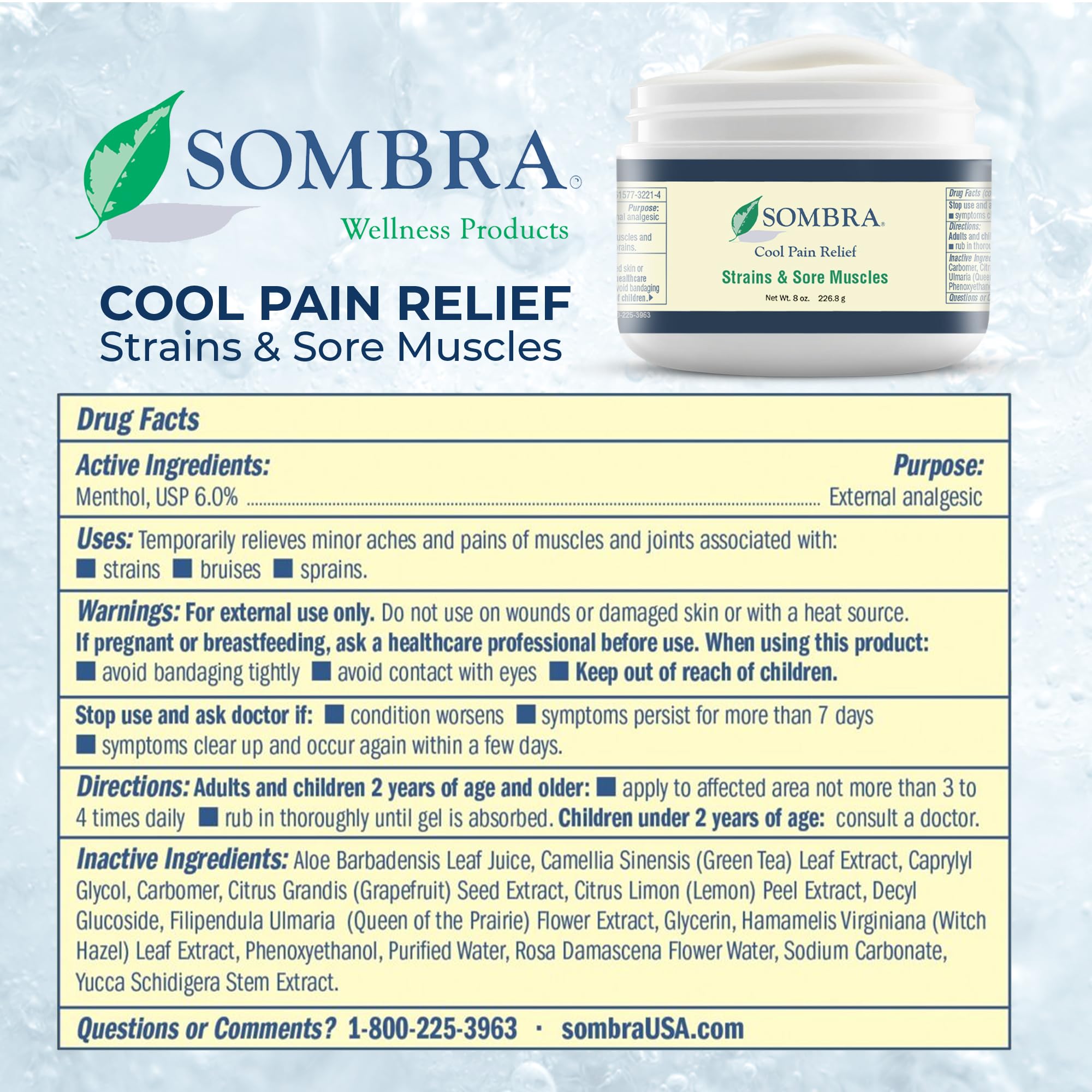 Sombra envase-8oz: envase práctico para casa o bolso.