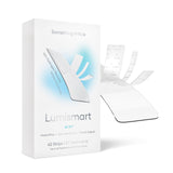 Something Nice Lumismart tiras-blanqueamiento para dientes sensibles con resultados graduales.