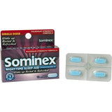 Sominex caja nocturna para descanso temporal en casa.