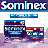 Sominex, empaque con fórmula de fuerza máxima para adultos.