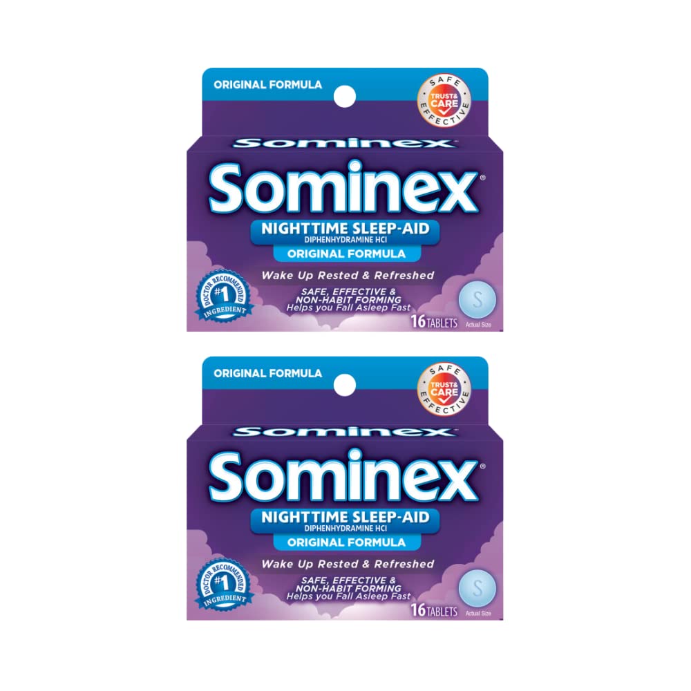 Sominex Original Fórmula: tabletas en botella para sueño nocturno