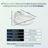 Somnofit-S, correa ajustable para uso nocturno seguro.