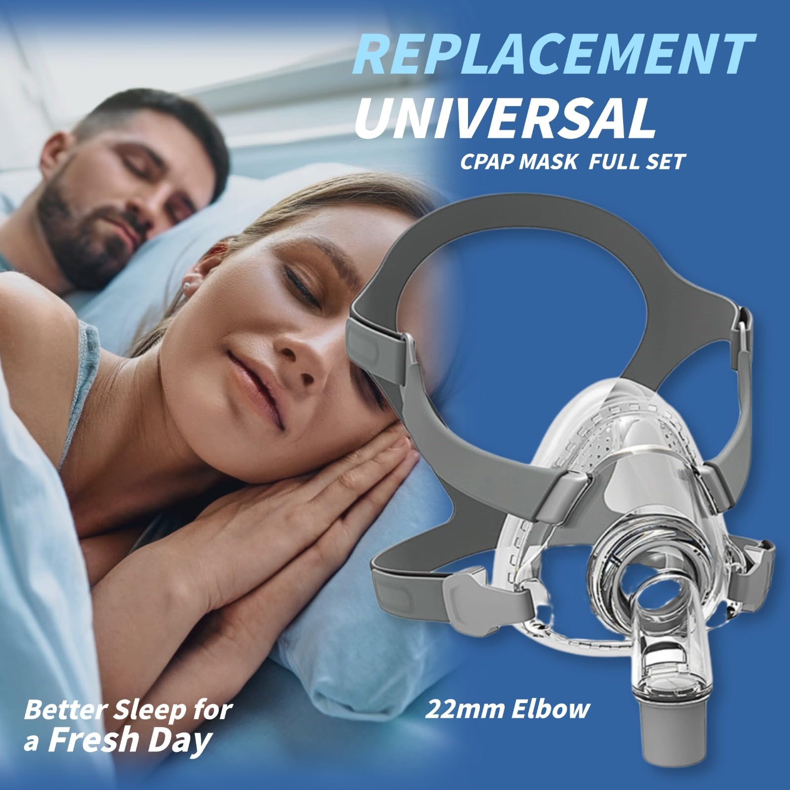 Sonalux almohadilla CPAP de cara completa proporciona un ajuste suave que reduce fugas y mejora la comodidad.