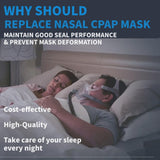 Sonalux máscara CPAP con visión abierta facilita ajustes rápidos sin bloquear la línea de visión.