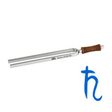 Sonic Energy Saturno: horquilla frontal con grabado y frecuencia exacta para meditaciones.