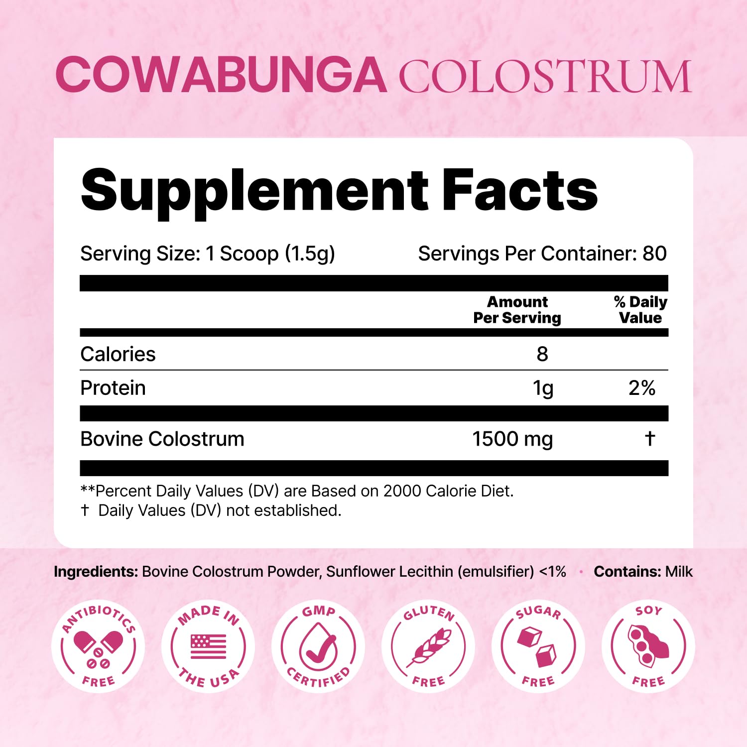 Origen de Sonohalth Cowabunga Colostrum en Estados Unidos.