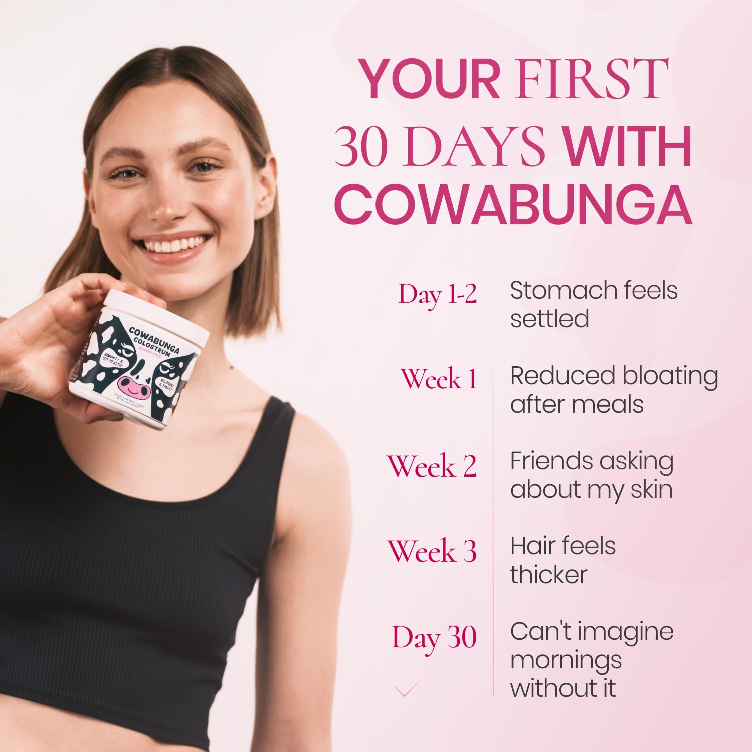 SonoHealth Cowabunga Colostro, cuchara medidora para dosis precisas