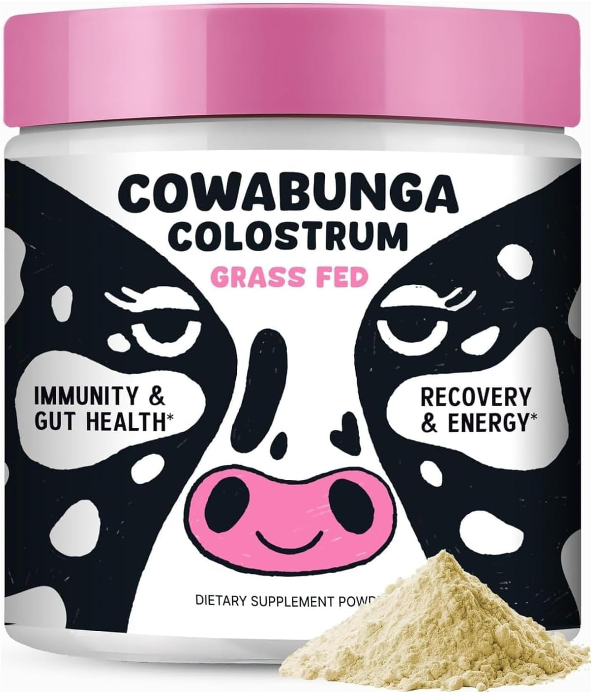 SonoHealth Cowabunga Colostro, polvo listo para mezclar y apoyar la rutina diaria