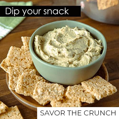 Sonoma Creamery Quesos crujientes cheddar envase compacto para transporte.