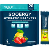 Sooergy electrolitos en sobre sabor limon fresa para hidratación rápida durante el entrenamiento