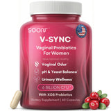 SOON+ Probioticos vaginales equilibrio en frasco para uso diario.