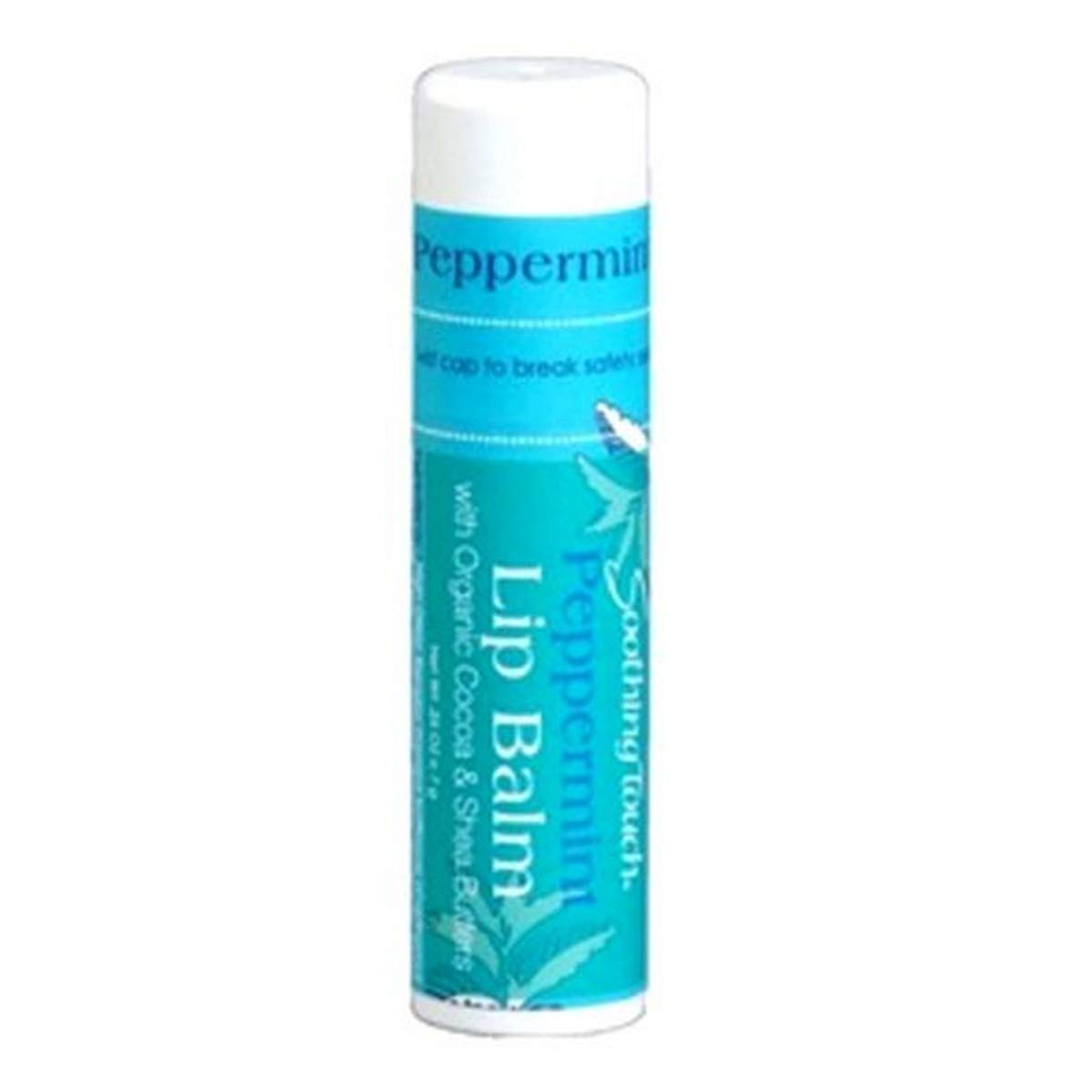 Bálsamo labial Soothing Touch con menta orgánica para labios suaves y saludables