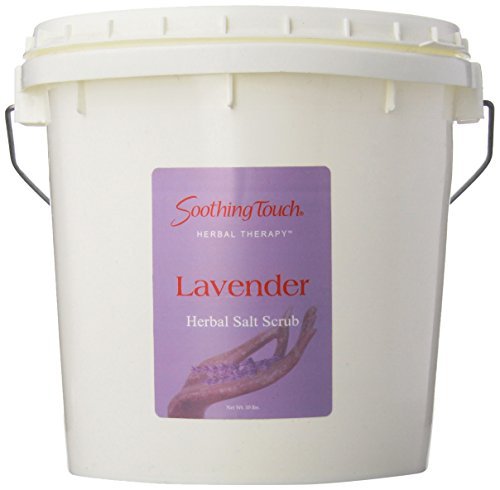 Soothing Touch exfoliante de sal lavanda, exfoliación suave y piel radiante.