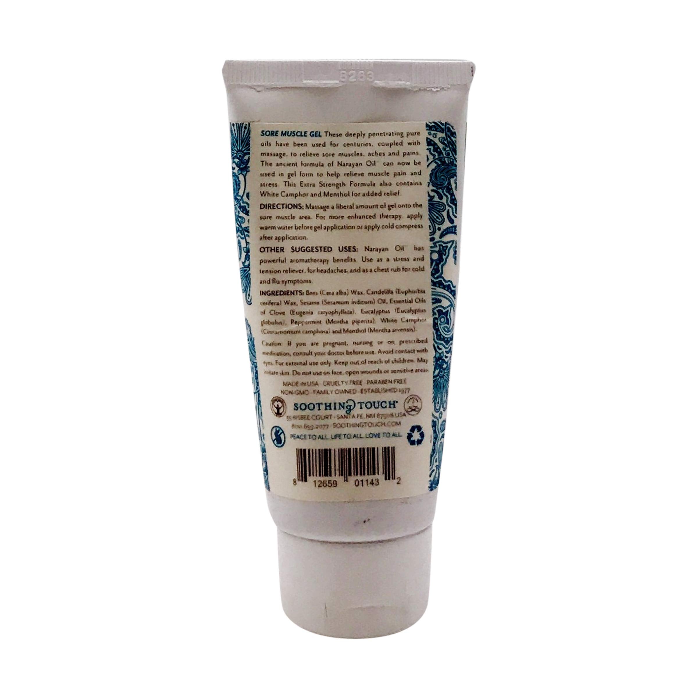 Narayan Gel de Soothing Touch, masaje técnico para relajación muscular