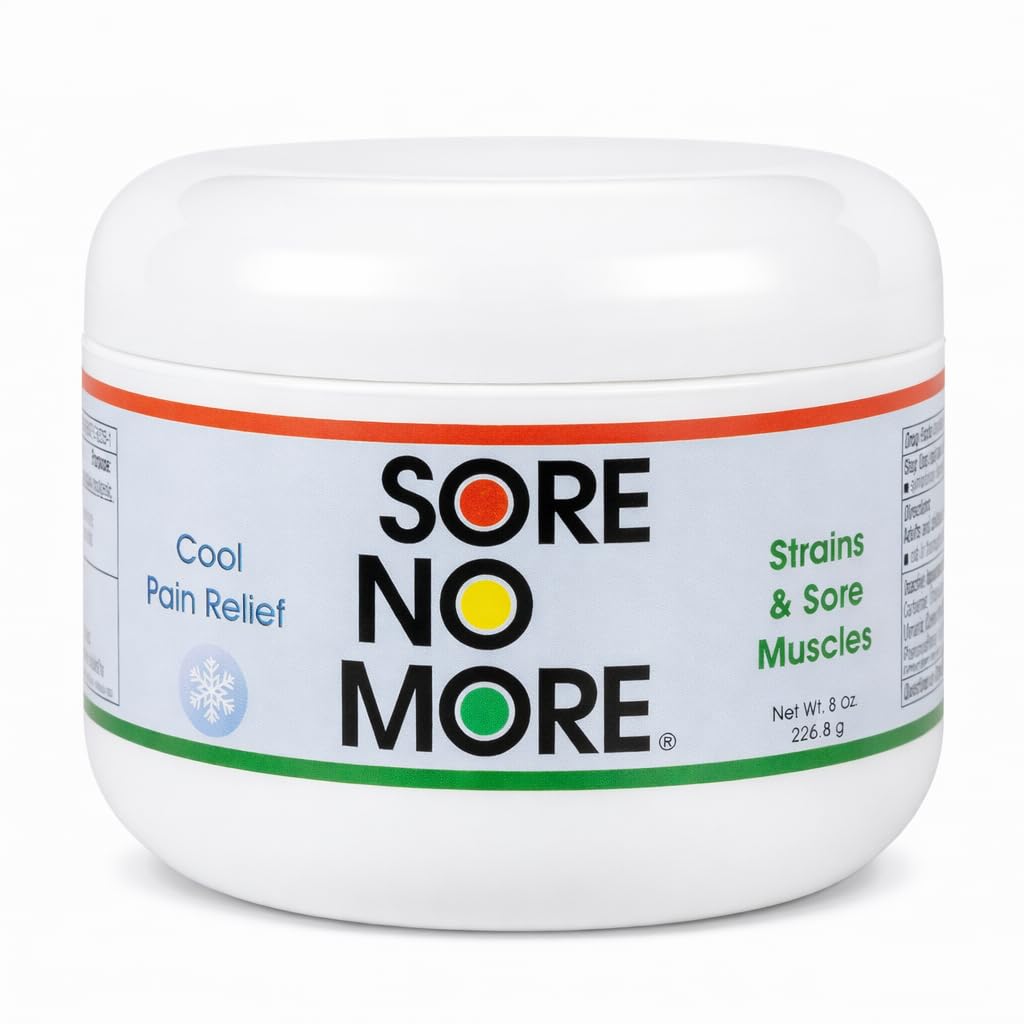 Sore No More gel relajante muscular para músculos y articulaciones, alivio suave.